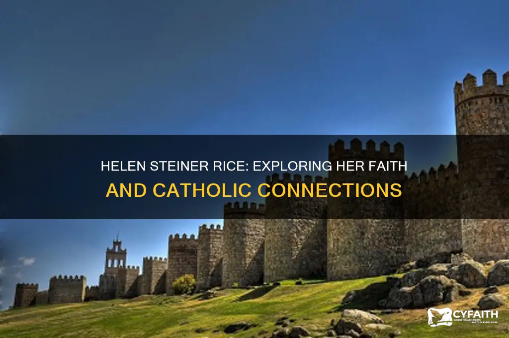was helen steiner rice catholic