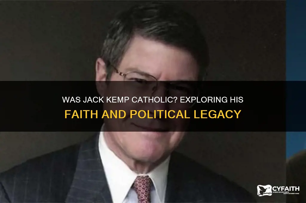 was jack kemp catholic