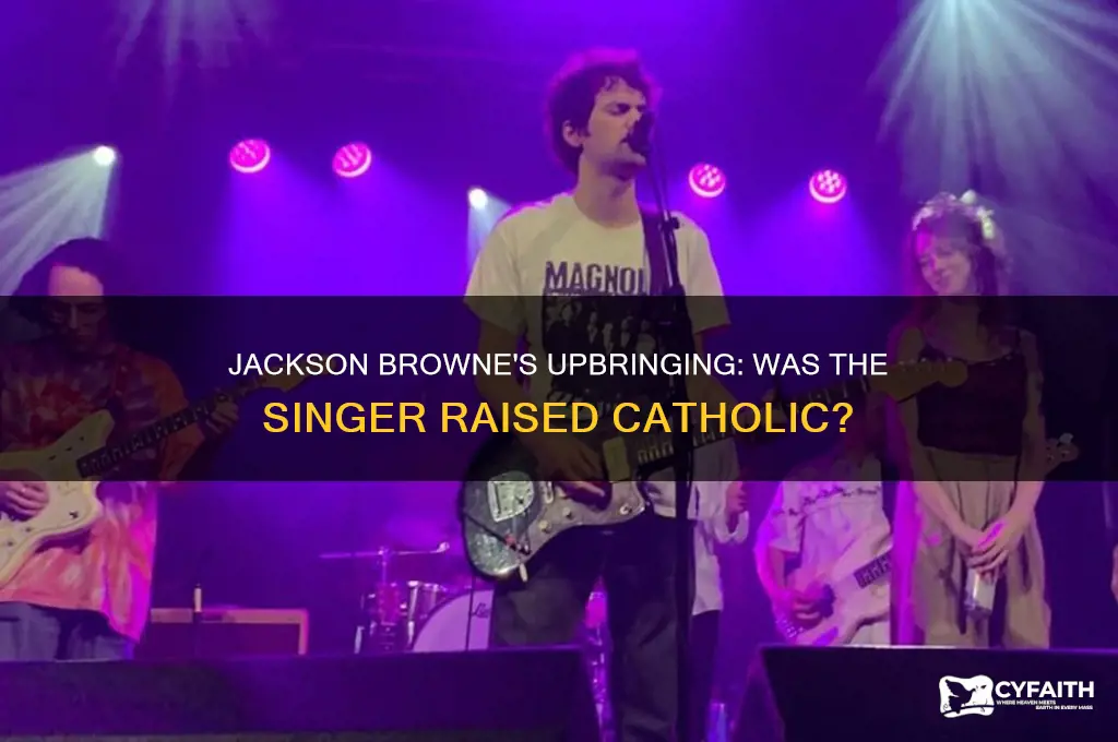was jackson brown raised catholic
