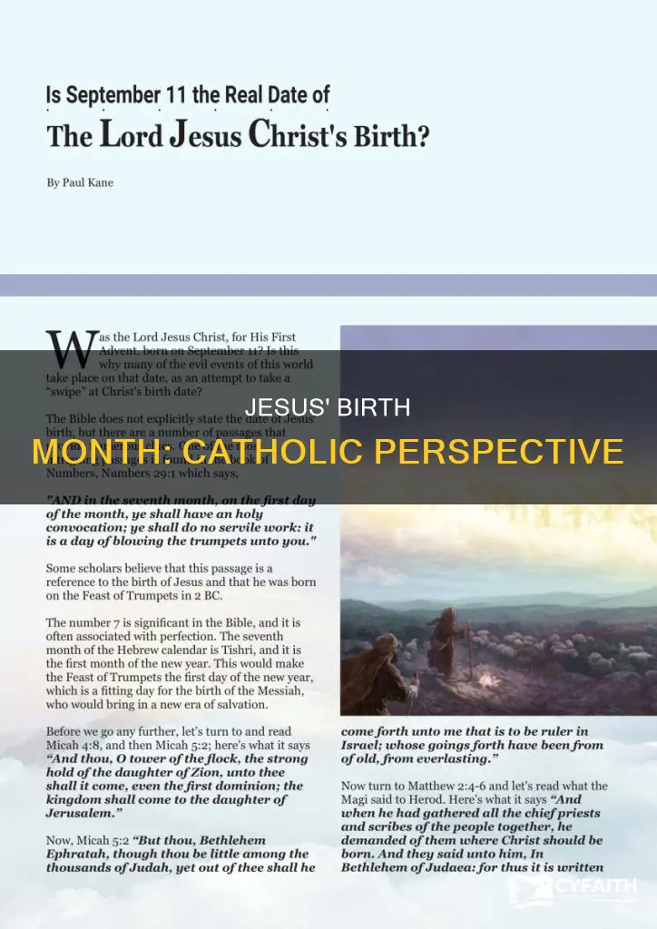 was jesus born in december catholic