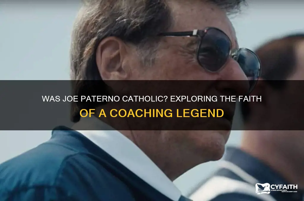 was joe paterno catholic