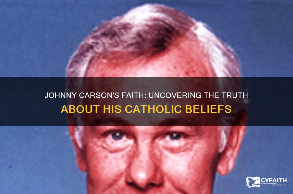 was johnny carson catholic