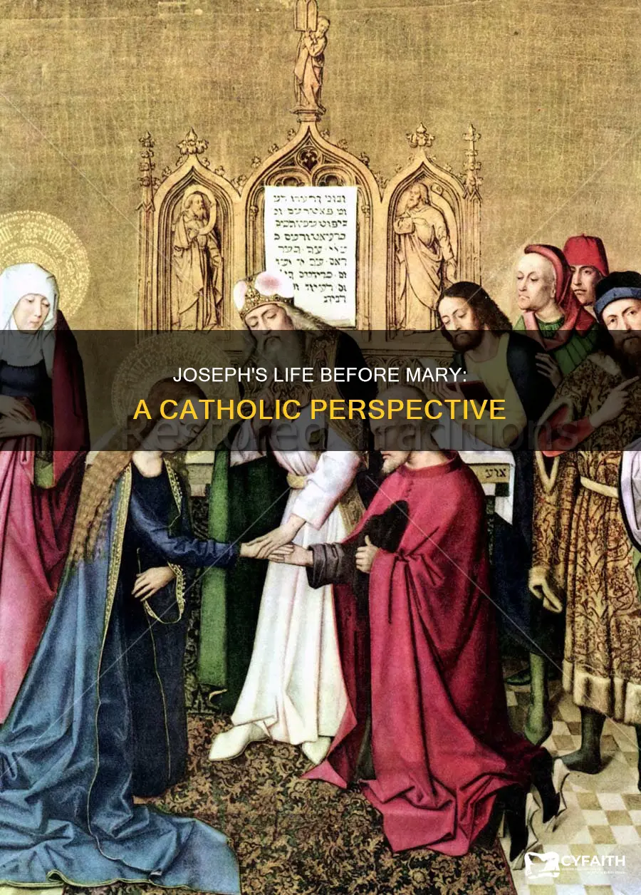 was joseph married before mary catholic
