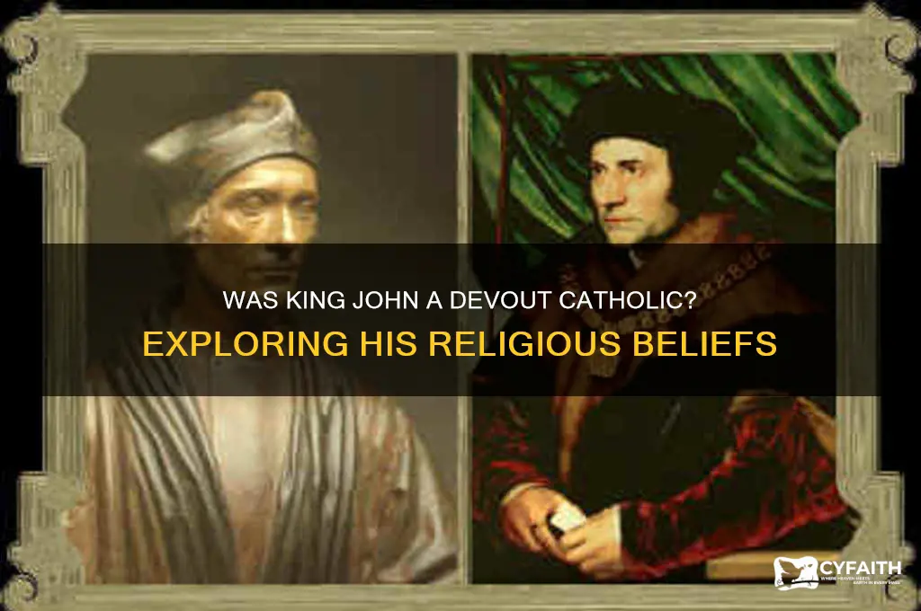 was king john catholic