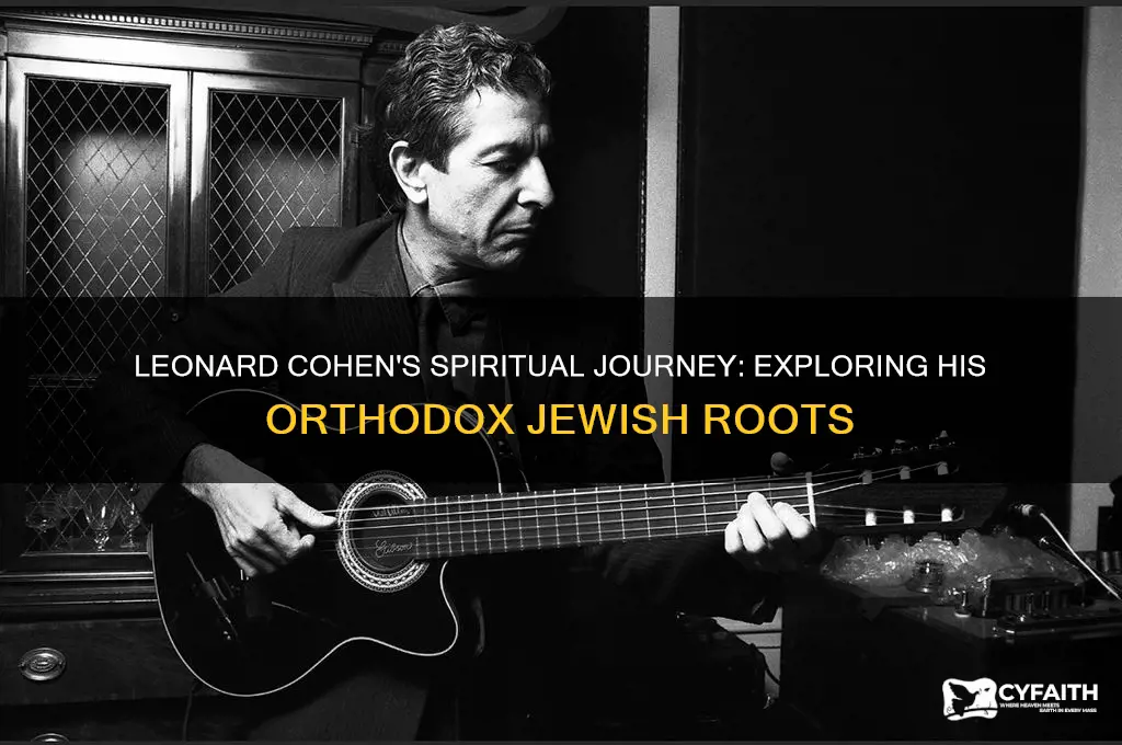 was leonard cohen orthodox