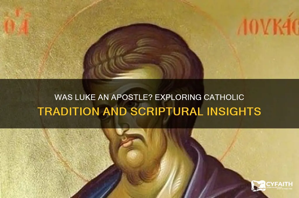 was luke an apostle catholic