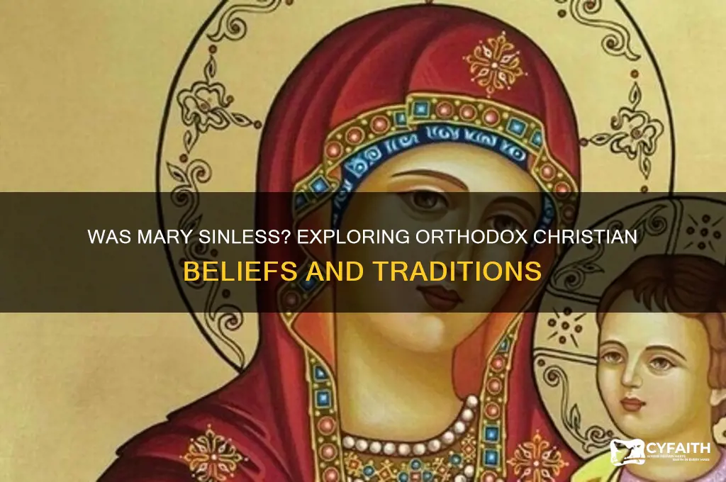was mary sinless orthodox