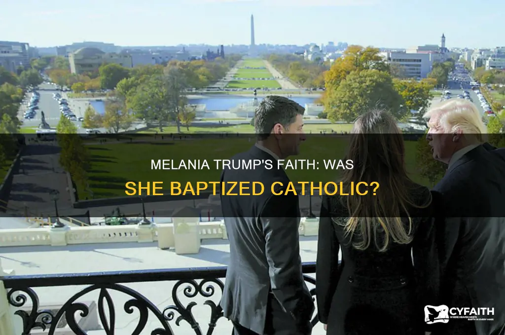 was melania trump baptized catholic