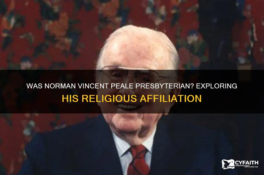was norman vincent peale a presbyterian