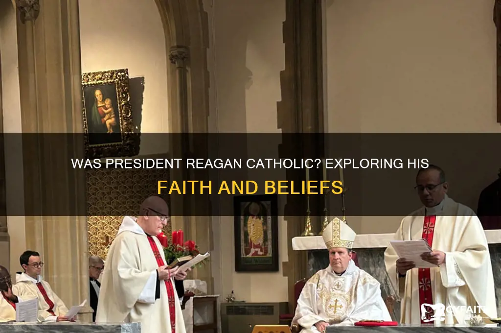 was president reagan catholic