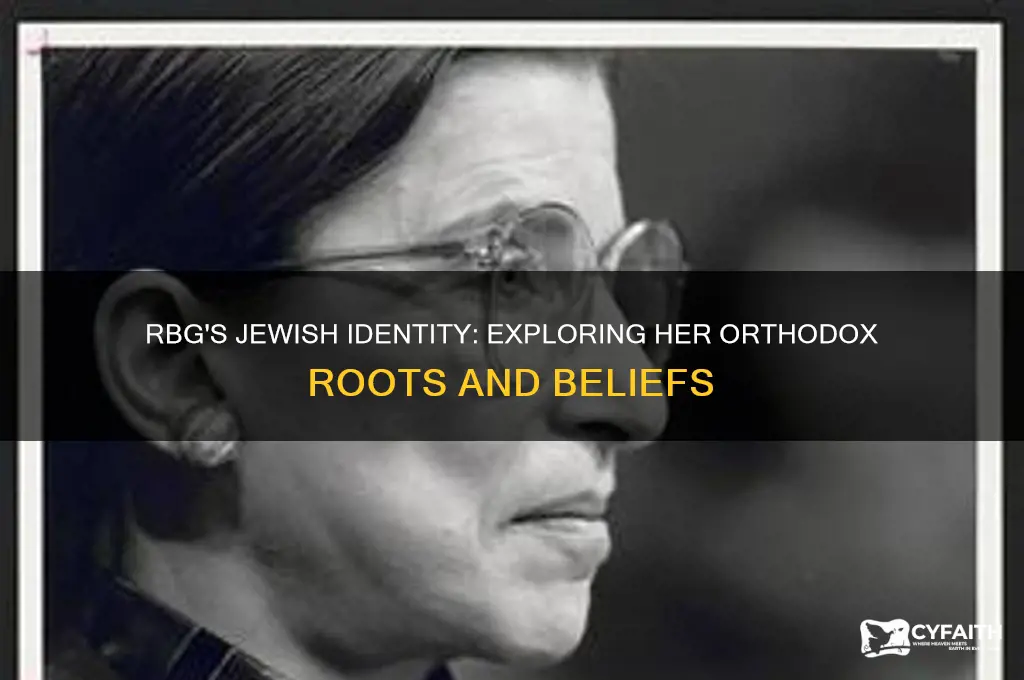 was rbg an orthodox jew