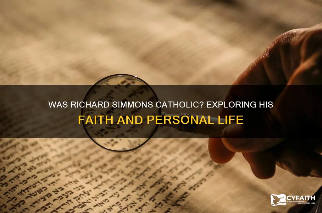 was richard simmons catholic