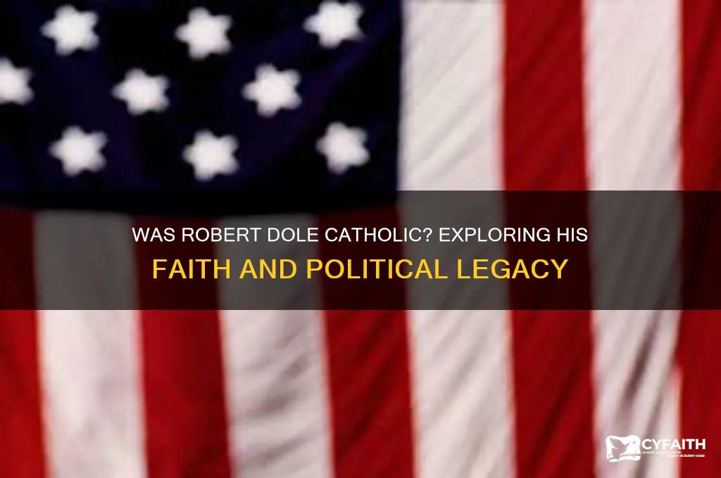 was robert dole a catholic