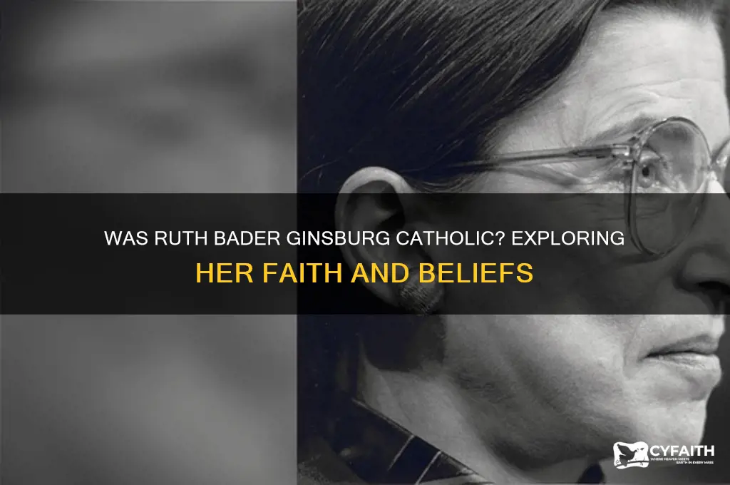 was ruth bader ginsburg catholic