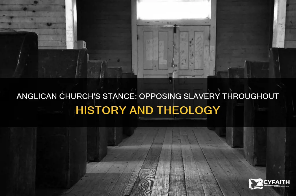was slavery opposed by the anglican church