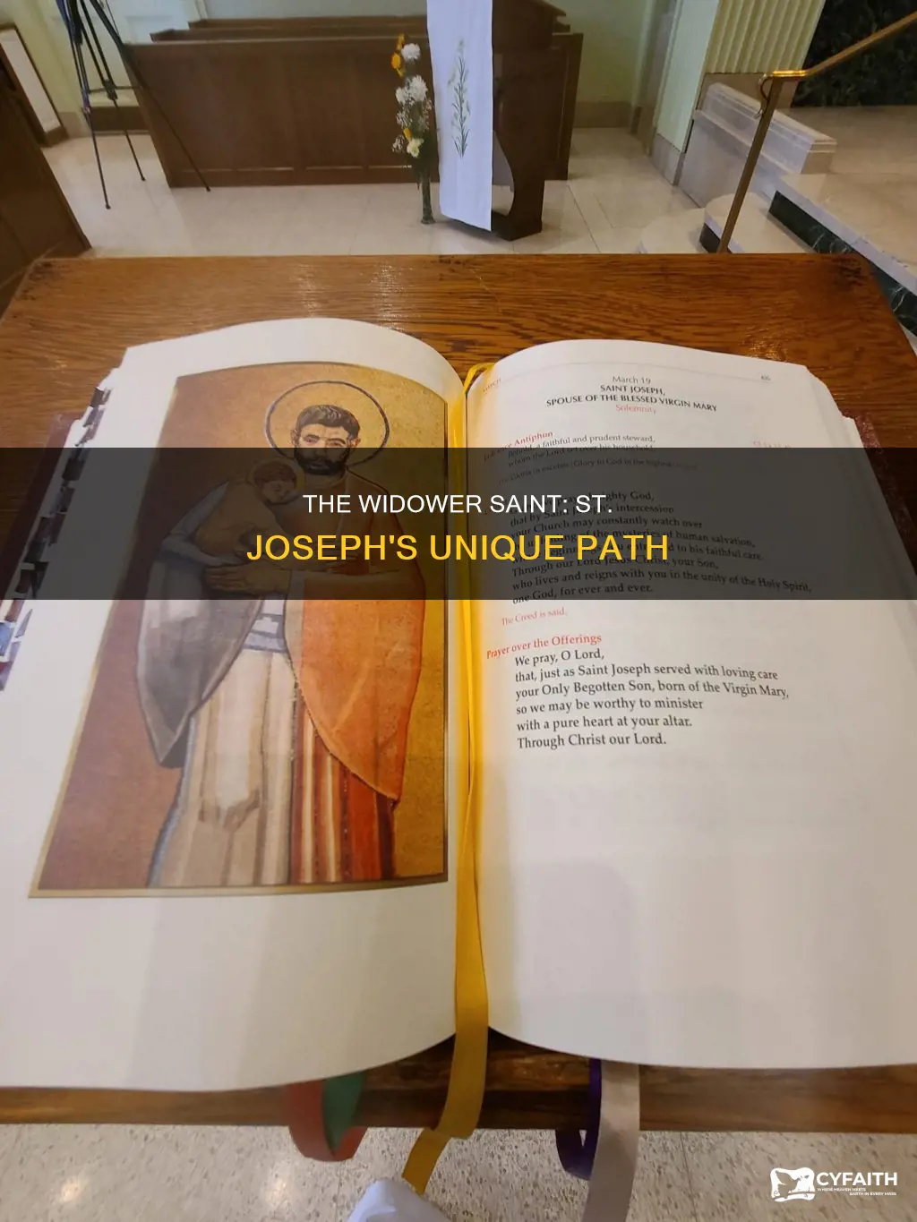 was st joseph a widower catholic