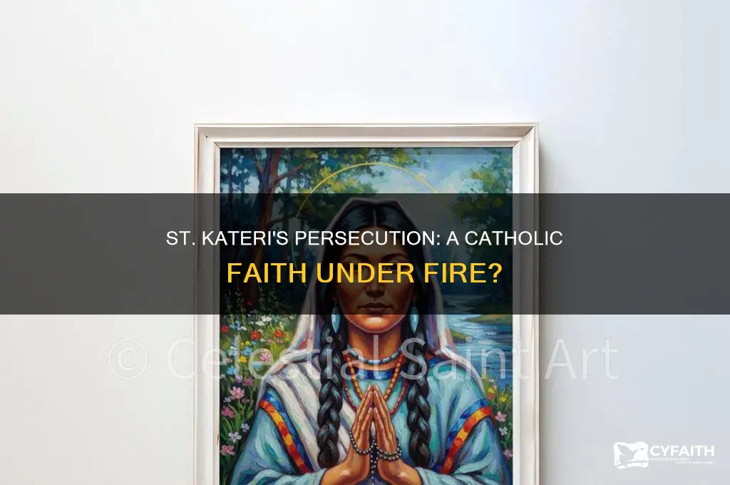 was st kateri persecuted because of her catholic faith