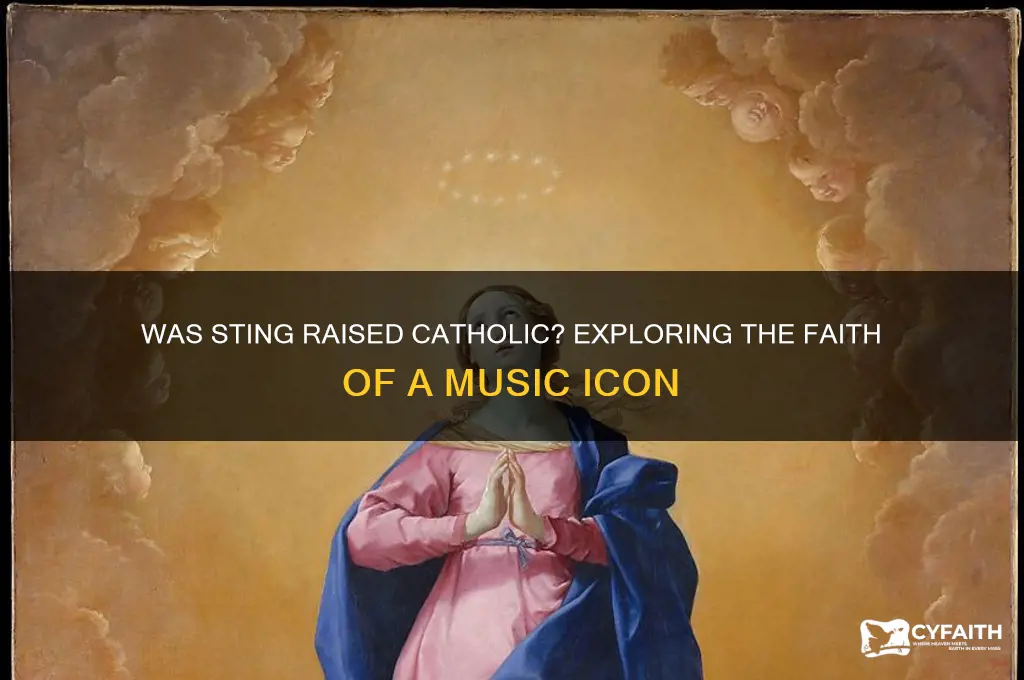 was sting raised catholic