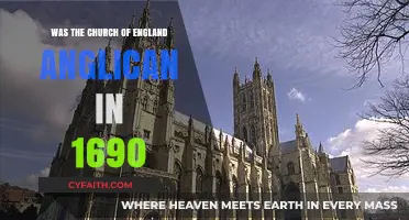 Was the Church of England Anglican in 1690?