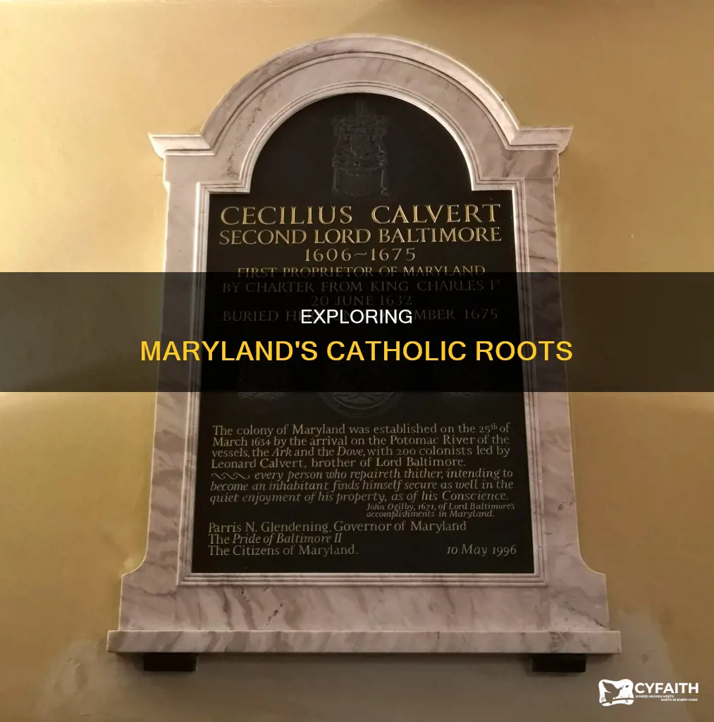 was the first proprietor of maryland a catholic