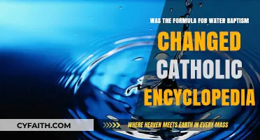 Was the Formula for Water Baptism Altered? Catholic Encyclopedia Insights