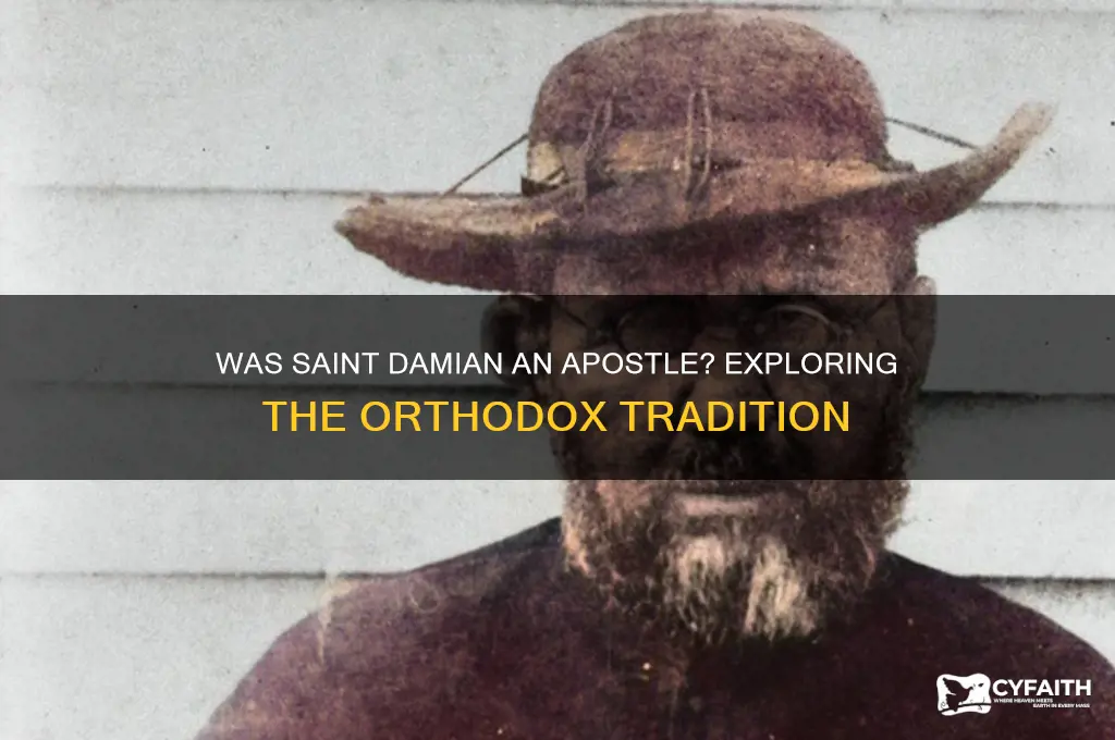 was the orthodox saint damian an apostle