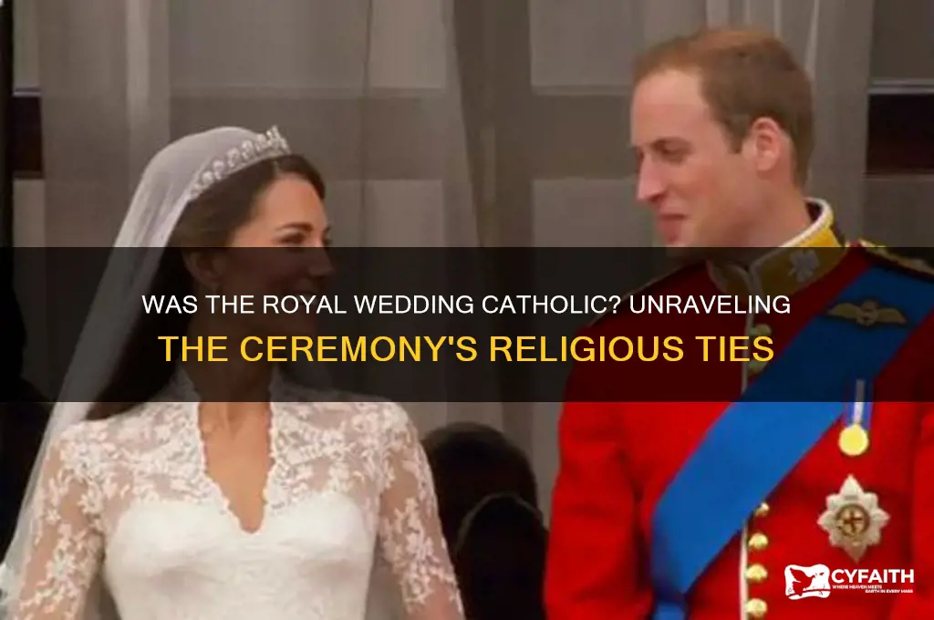 was the rlyal wedding catholic