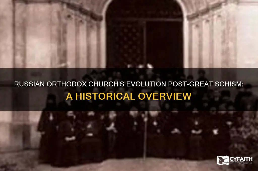 was the russian orthodox after the great schism