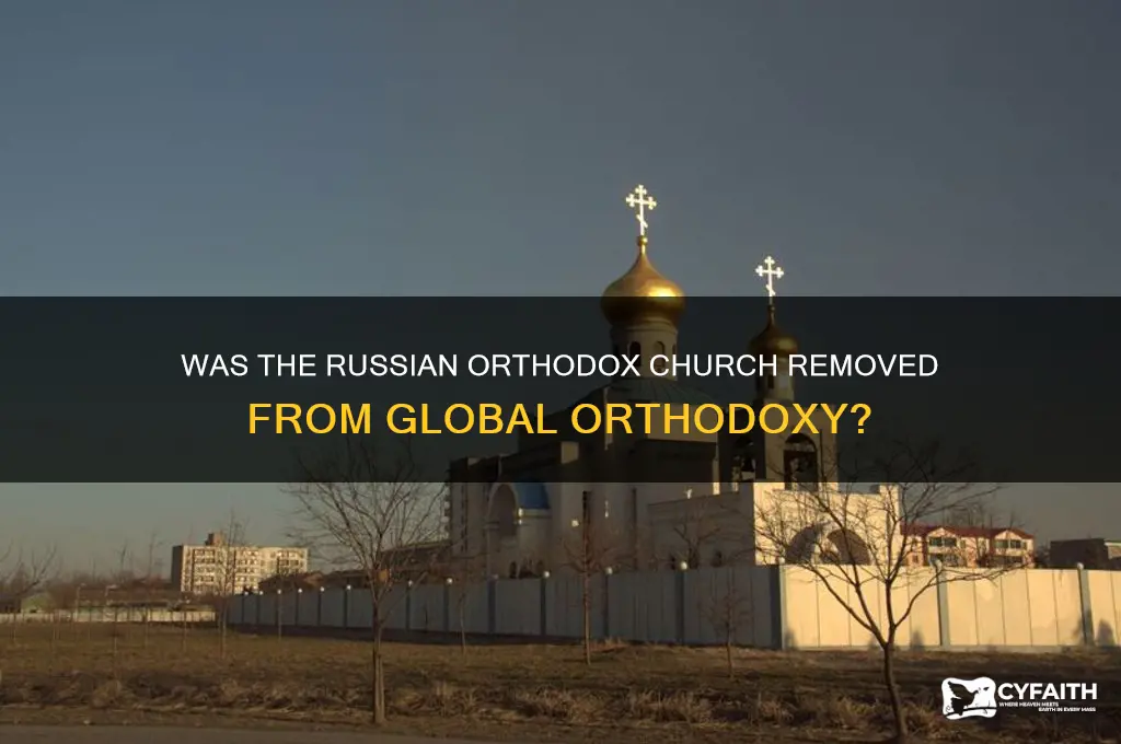 was the russian orthodox church removed