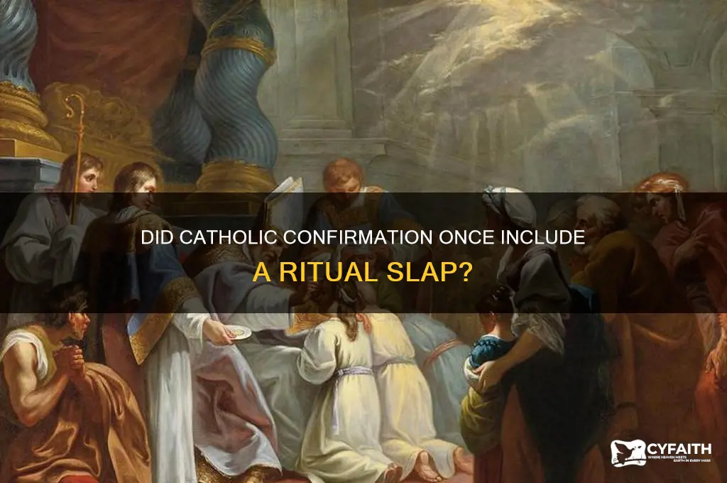 was there a slap in the catholic confirmation rite