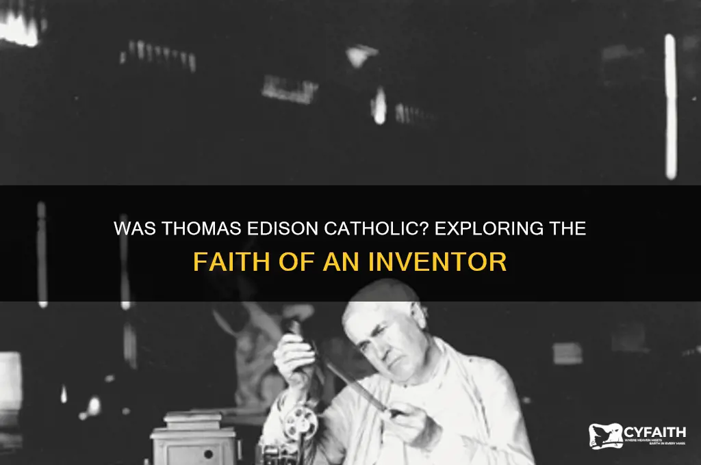 was thomas edison catholic