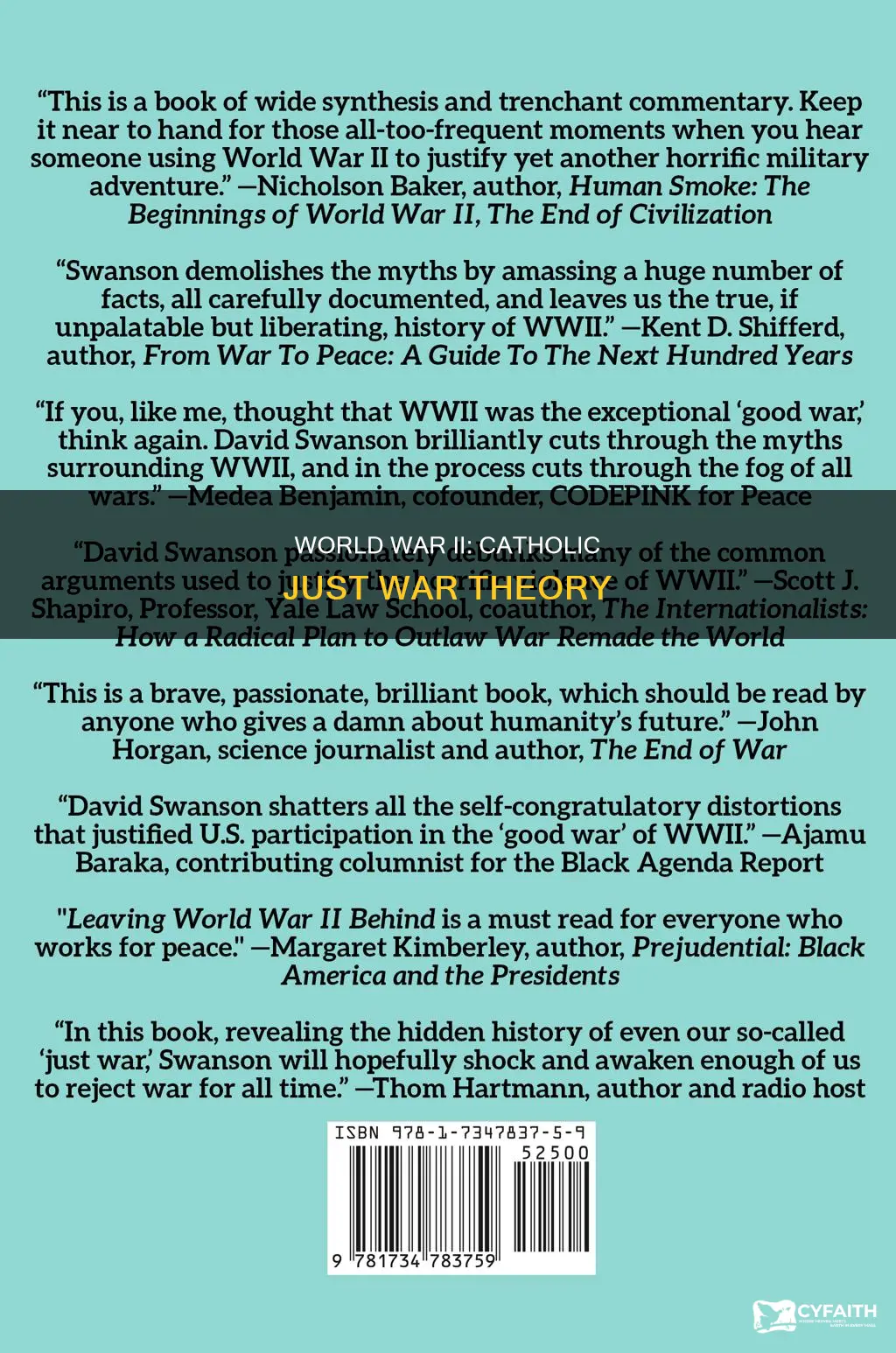 was world war ii a just war catholic