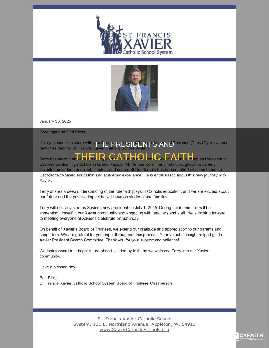 were all of the presidents catholic