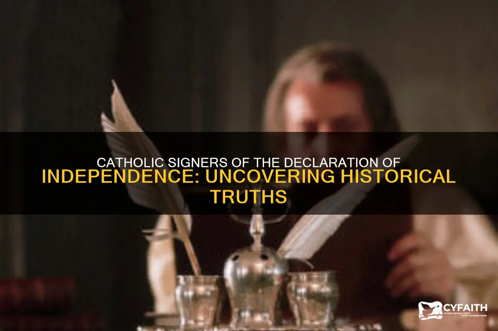 were any signers of the declaration of independence catholic