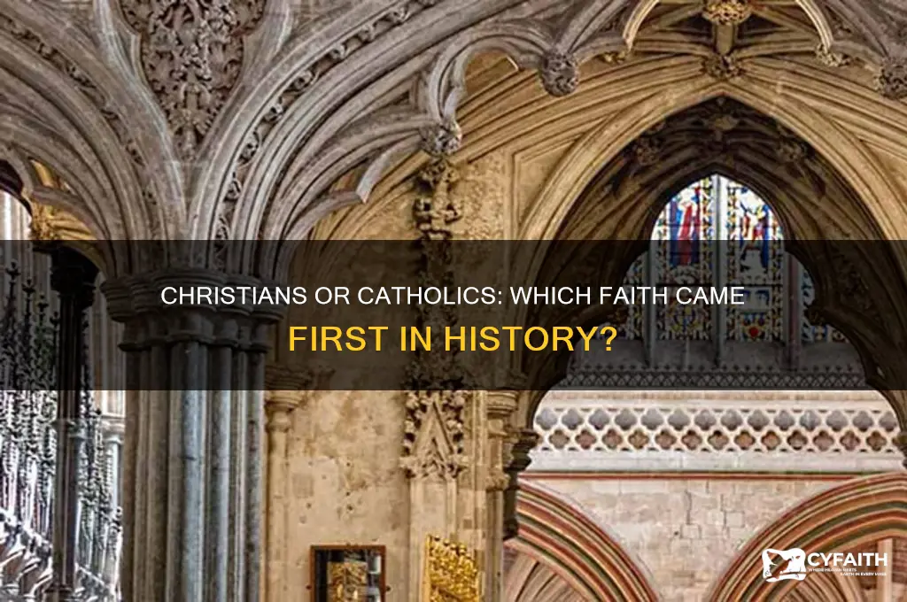 were catholic or christians first