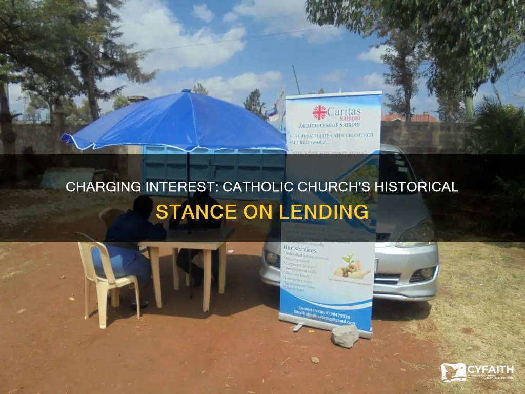 were catholics allowed to charge interest for loans