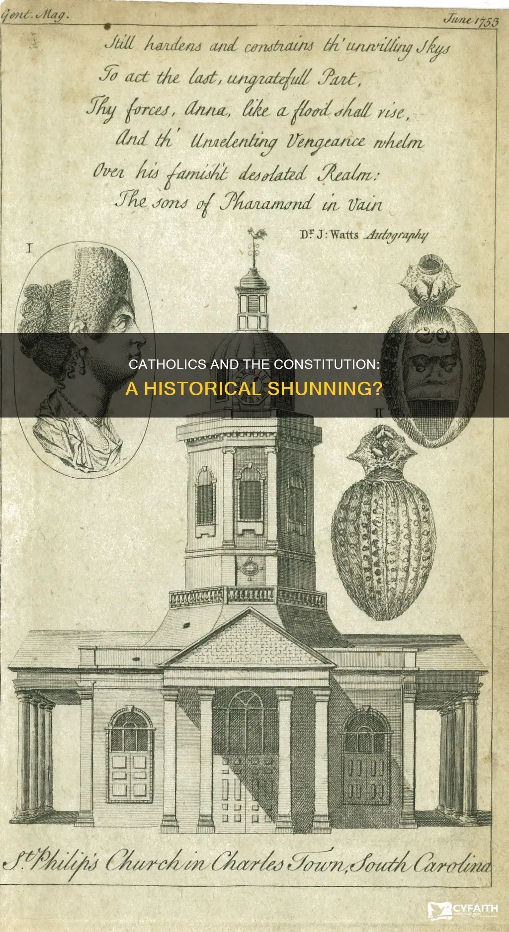 were catholics ever shunned from the constitution