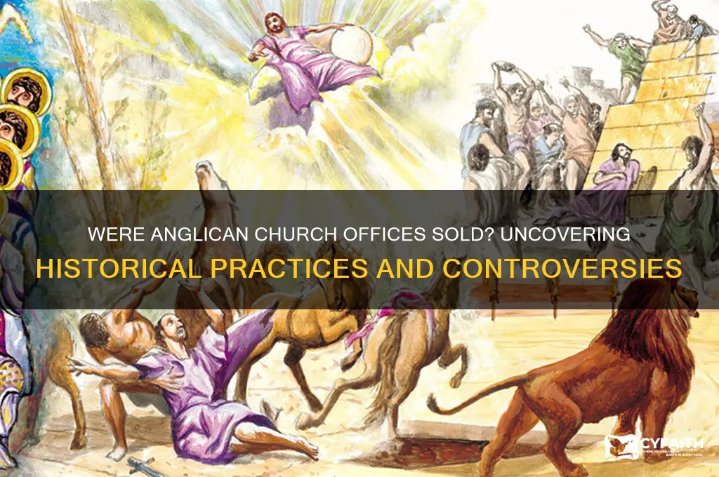 were church offices sold in the anglican church