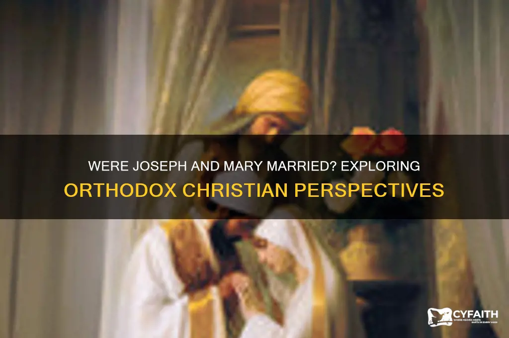 were joseph and mary married orthodox