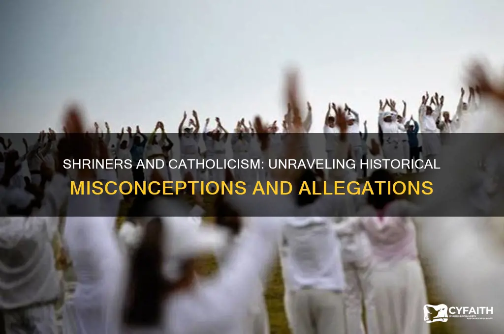 were shriner anti-catholic