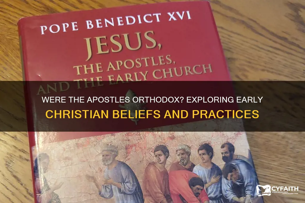 were the apostles orthodox