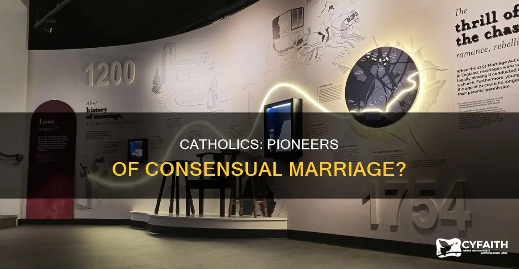 were the catholics the first consensual marriage