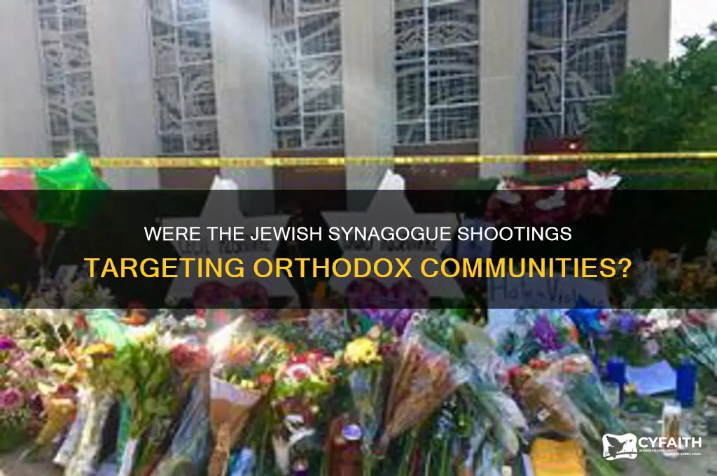 were the jewish synagague shootings orthodox