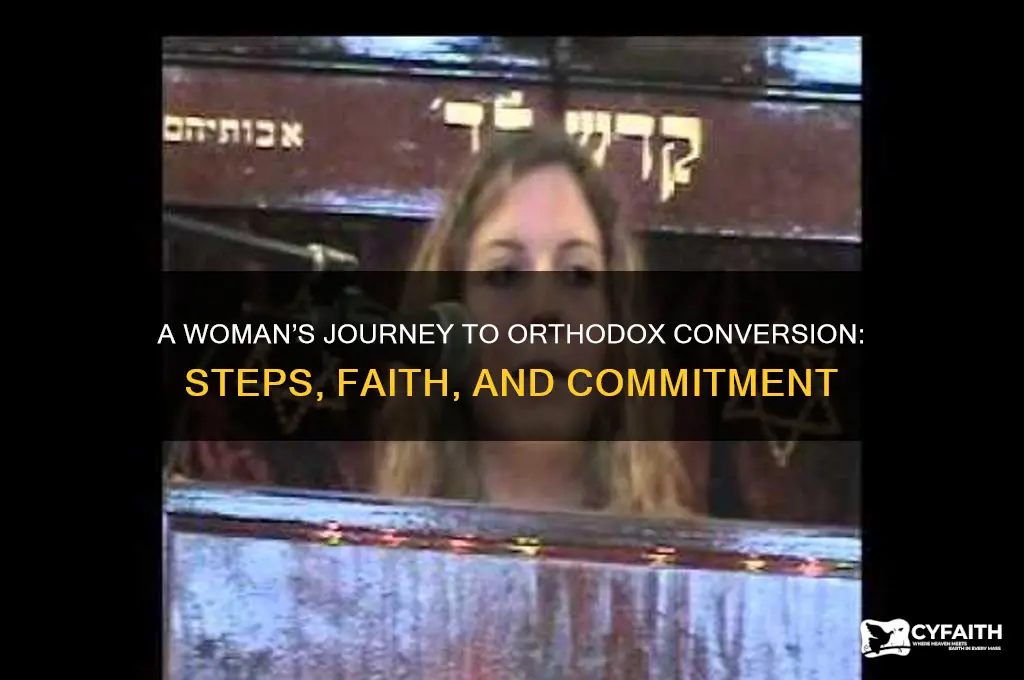 what a women has to do to convert to orthodox