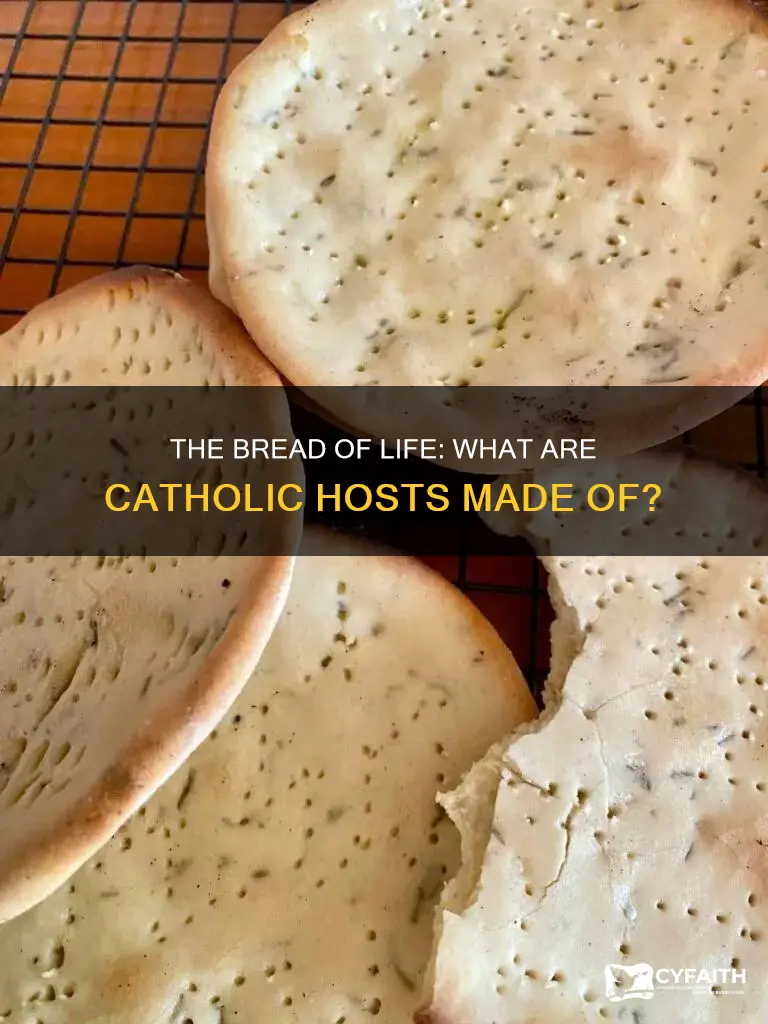 what aare catholic hosts made of