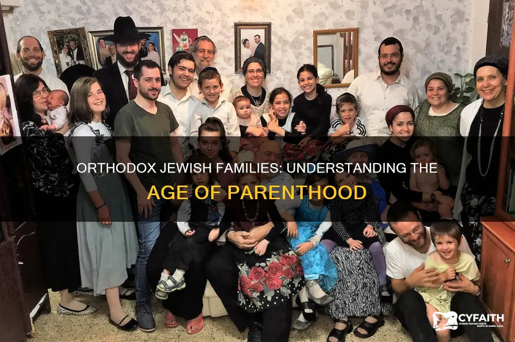 what age do orthodox jews have kids