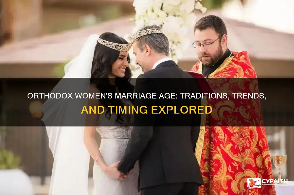 what age do orthodox women marr