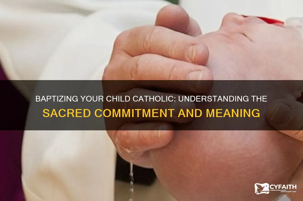 what am i asking when i baptize my child catholic