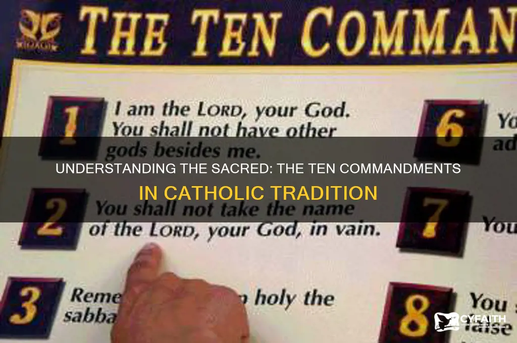 what are 10 commandments catholic