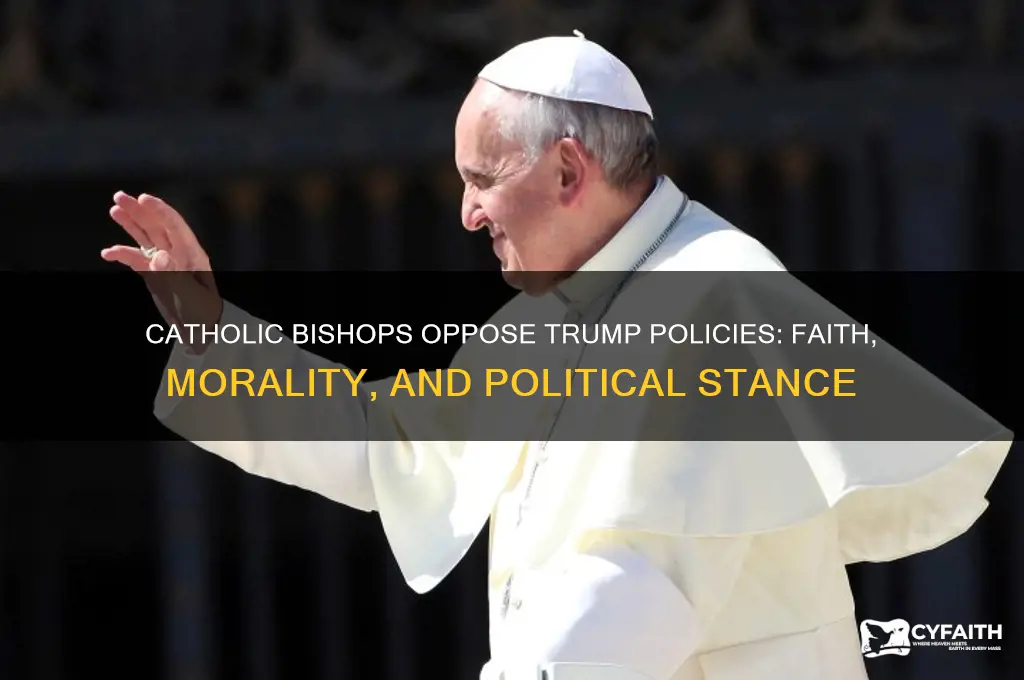 what are catholic bishops apposingtrump